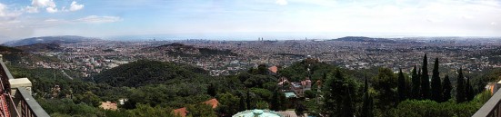 Barcelona from Tibidabo A panoramic view of Barcelona from Tibidabo