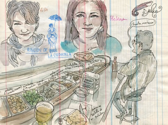Rincón de la Ciudadela (Lapin Barcelona) Illustration inside Rincón de la Ciudadela