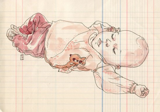Louise (Lapin Barcelona) Illustration of Lapin's daughter, Louise