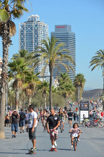Barceloneta promenade photo of Barceloneta promenade