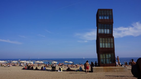 Barceloneta beach photo of the beach at Barceloneta